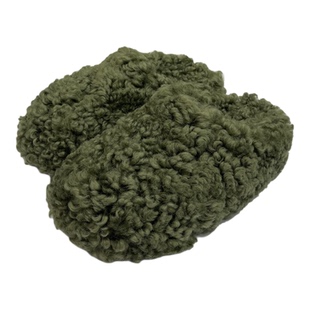 真皮羊羔毛包头拖女外穿2025秋冬厚底一脚蹬皮毛一体卷毛包头拖鞋