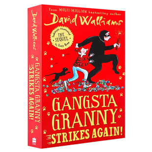 了不起的大盗奶奶又来了 英文原版 Gangsta Granny Strikes Again 大卫少年幽默小说 David Walliams 罗尔德达尔继承人 搭午夜帮