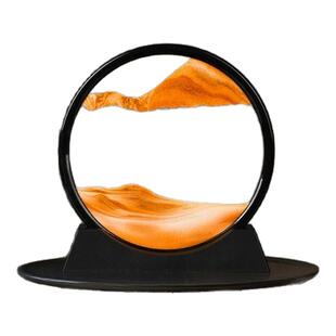 绝美流沙画摆件客厅酒柜电视柜家居装饰品轻奢办公室艺术沙漏礼物