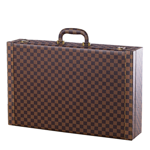 现货红酒皮盒六支葡萄酒红酒包装箱6支红酒礼盒手提定制红酒盒子