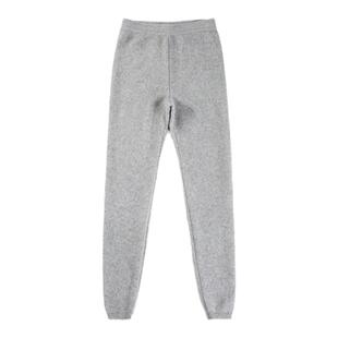 企鹅正品纯羊毛裤薄款针织毛线裤加厚高档男女修身打底保暖裤秋冬