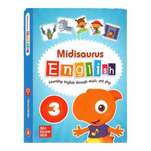 原版进口米迪英语教材Midisaurus English 1 2 3 4 5 6级别 麦格劳希尔幼儿启蒙入门宝宝英文零基础自然拼读早教书