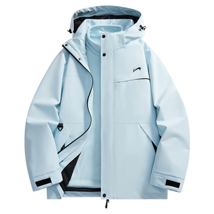 贵人鸟三合一冲锋上衣男2025年秋冬季防风夹克男士外套情侣登山服