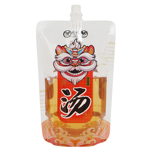 打包汤袋外卖打包袋液体分装袋冷面汤汁饺子汤水螺蛳粉吸嘴袋定制