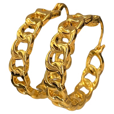 CIX命定之轮/明星同款大圈耳夹耳环耳钉蚊香盘耳夹无耳洞金色耳饰