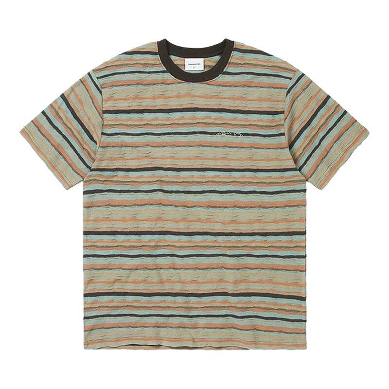 thisisneverthat® Wave Jacquard Tee  26春条纹潮牌短袖t恤情侣