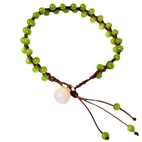 现代简约小青提手绳手工diy自制材料包送闺蜜情侣女朋友编绳礼物