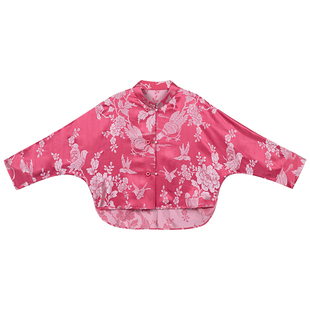 漱玉鸣鸾丨一城风絮丨春秋真丝交织提花老缎子日常开衫外套上衣女