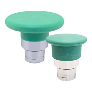 施耐德22mm蘑菇头按钮头部ZB2BC3C绿色开关自复位ZB2BR4C红黑黄2C