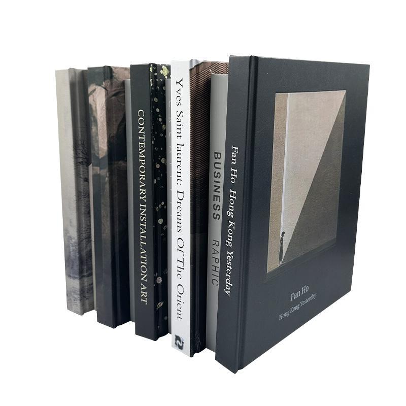 新款超大号装饰硬壳可翻页书空白页无字中间有一张插图展示书摆件