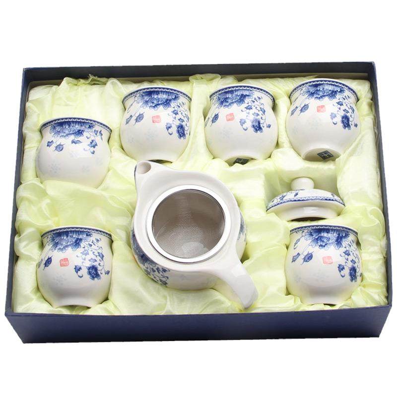 双层茶壶景德镇整套茶具特价包邮茶具套装瓷器茶具特价大容量茶杯