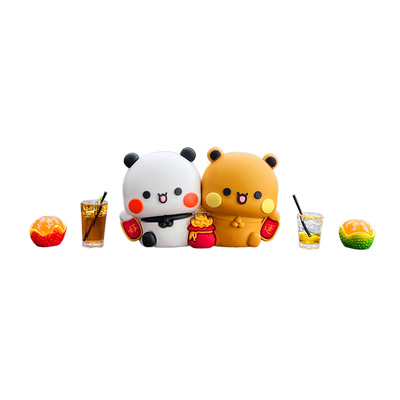 一二布布情侣摆件可爱萌趣装饰品