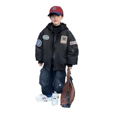 男童羽绒服冬季加厚2025新款儿童冬装男孩外套秋冬款假两件棉服