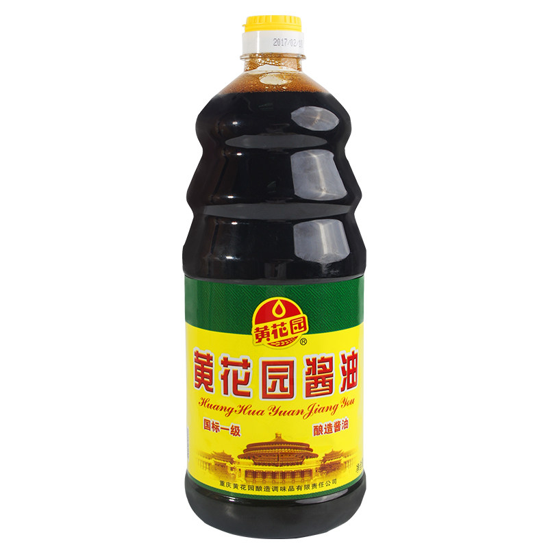 黄花园重庆国标一级酿造酱油1.5L