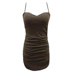 韩国女装2024新款夏季收腰包臀连衣裙 吊带裙子牛仔马甲两件套装