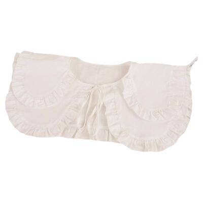 百搭2025新款上下两层娃娃领女秋冬新潮荷叶边宫廷风小披肩假领子