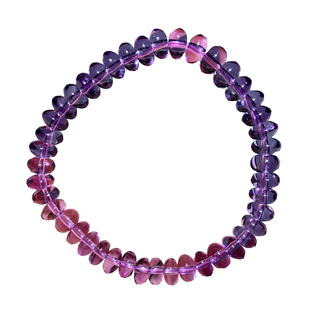 天然玻利维亚紫水晶盘珠随形手串紫幽灵手链饰品情侣款送生日礼物