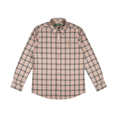 【针织磨毛】Raidy Boer/雷迪波尔全身英伦格纹长袖衬衫男9052-08