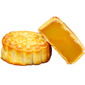 广州荔煌酒家白莲蓉月饼黑豆沙馅双蛋黄广式散装广东特产金腿五仁