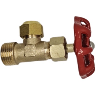 4分10扩口调节阀油阀铜管卡套遥控浮球阀门针型阀水力阀配件角阀