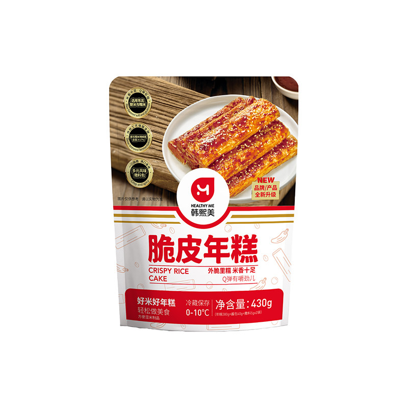 韩熙美韩式甜辣脆皮年糕条网红拉丝年糕小吃半成品水磨年糕条夜宵