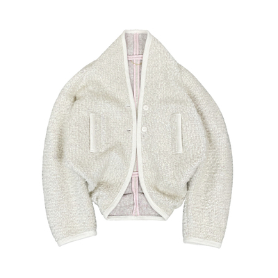 原厂绵羊毛面料设计师款落肩外套