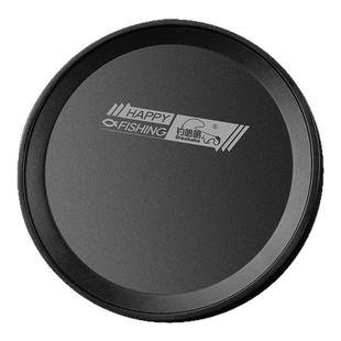 新款钓哈哈全磁特氟龙钓鱼饵料盘拉丝强磁拉饵盘强力磁盘竞技饵盘