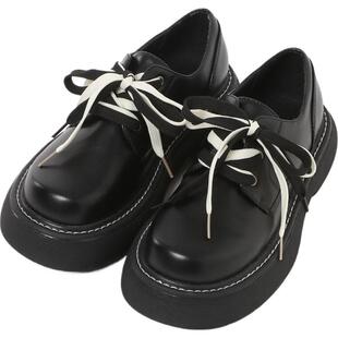 niko and ...鞋子女2025新款日系复古系带厚底乐福鞋282721