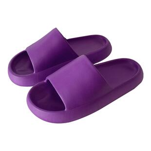 女夏情侣简约绿色家用凉拖鞋纯色eva厚底浴室洗澡防滑居家拖鞋男