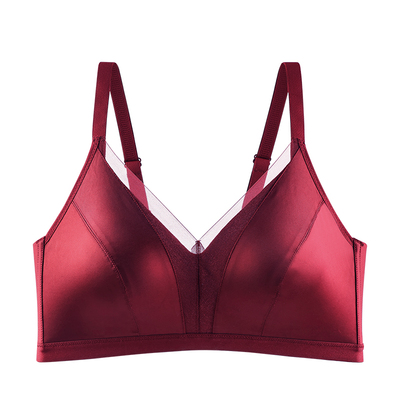 【锦绡】美思性感缎面轻薄款光面内衣女士大胸显小2026新款文胸罩
