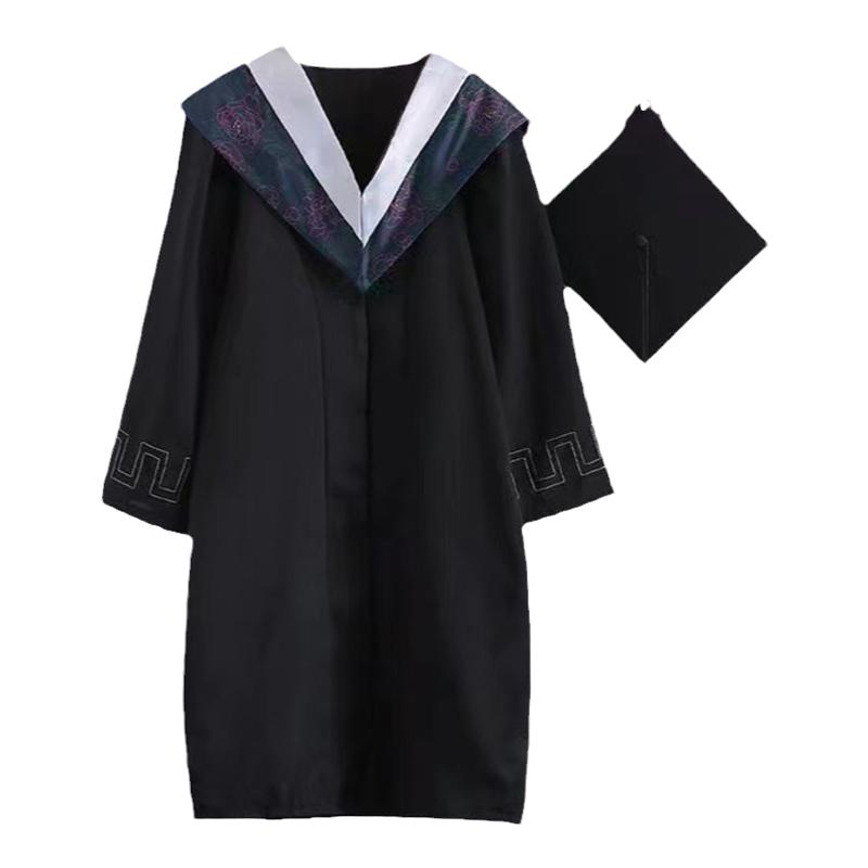 学士服大学生男女毕业季拍照服装高中演出服文理科硕士博士学位服
