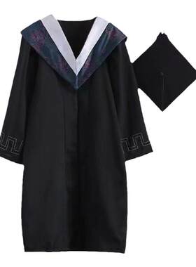学士服大学生男女毕业季拍照服装高中演出服文理科硕士博士学位服