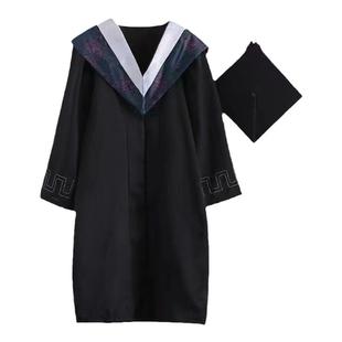 学士服大学生男女毕业季拍照服装高中演出服文理科硕士博士学位服