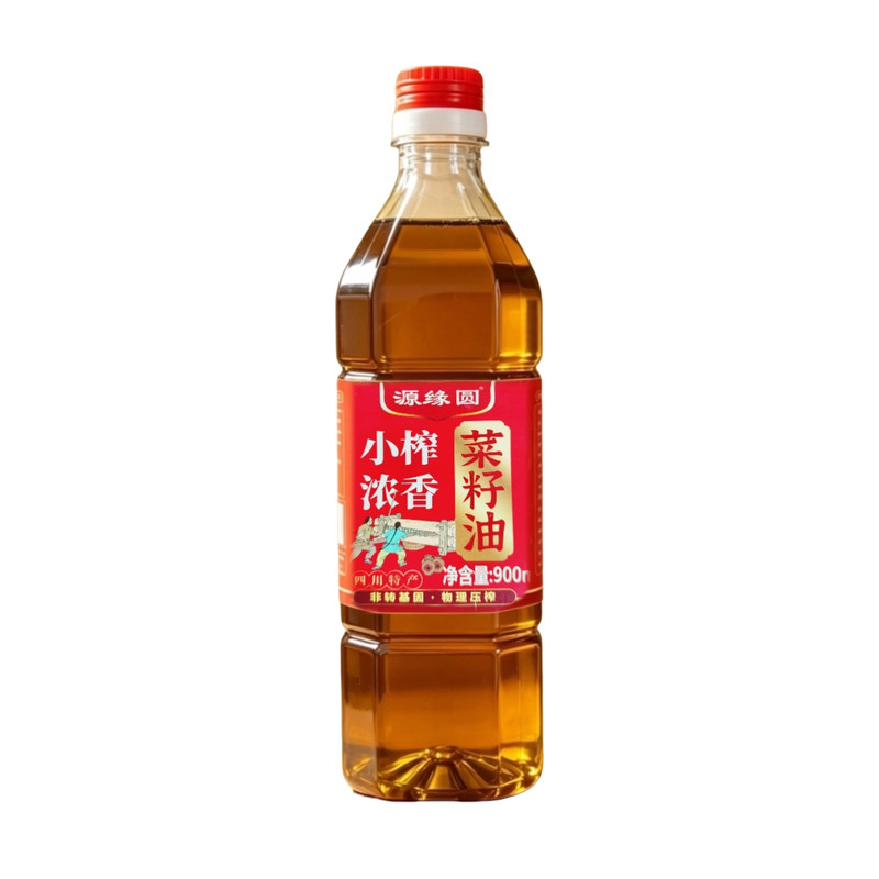 源缘圆非转基因物理压榨菜籽油