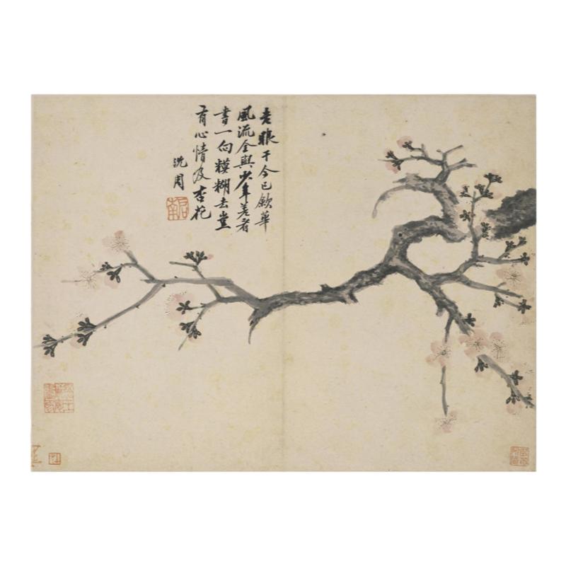 沈周卧游图册名家花卉山水国画
