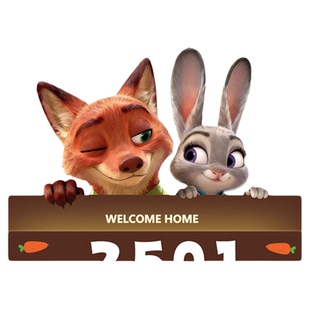 发光门牌号码牌家用定制磁吸可爱高级入户门装饰亚克力感应灯门贴