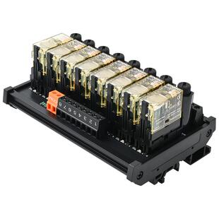 恩爵RJ1S/RJ2S中间继电器模组模块220V交流PLC控制输出16路5脚8脚