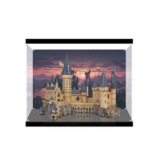 适用乐高76419霍格沃兹城堡和庭院透明展示盒亚克力手办防尘罩