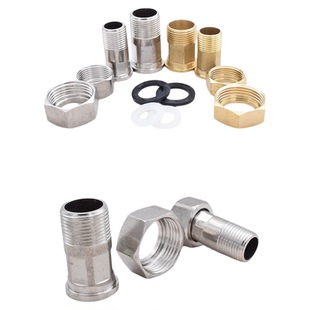 不锈钢/全铜水表接头4分6分1寸活接家用水泵异径接头DN16/20/25