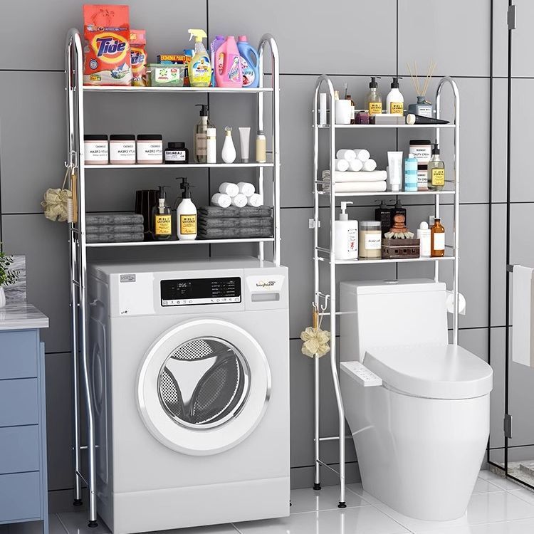 卫生间浴室置物架落地壁挂厕所洗澡架收纳洗衣机脸盆架马桶洗手间