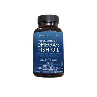 【自营】Viva美国原装进口Omega3深海鱼油软胶囊欧米伽3鱼油90粒