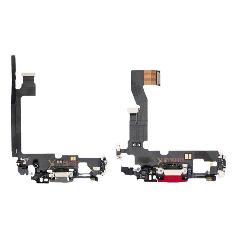 适用IP13 12原装12Pro max尾插小板12mini充电拆机尾插 送话排线