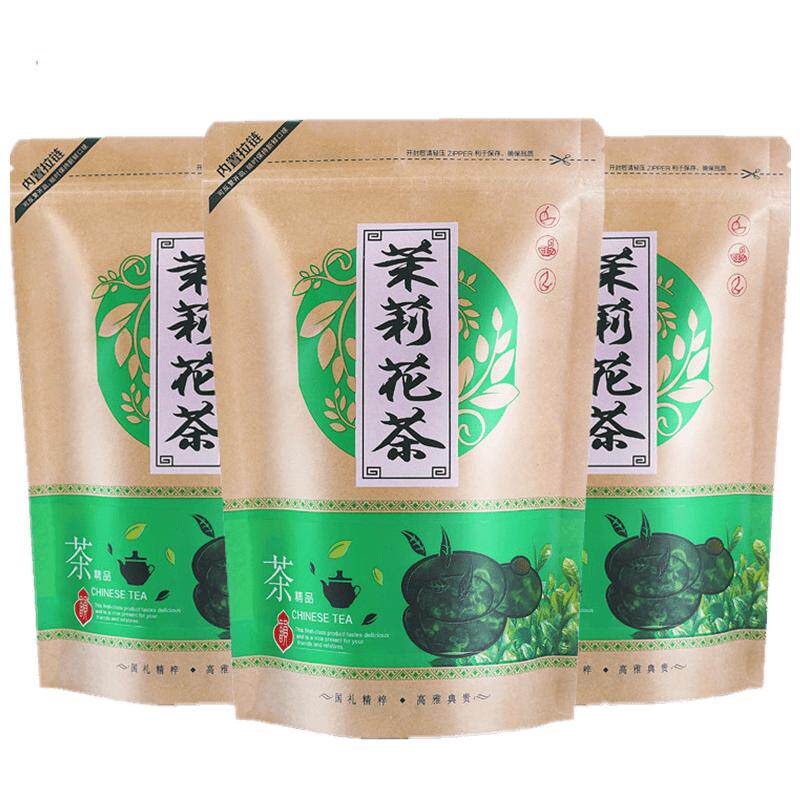 买一发三茉莉花茶叶飘雪散装袋装