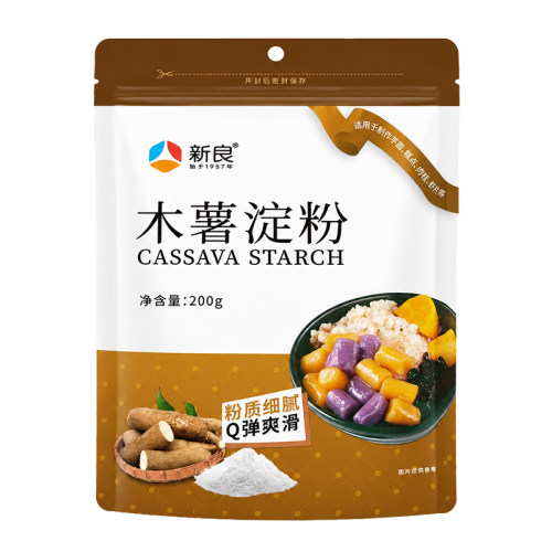 新良木薯粉珍珠奶茶木薯淀粉自制家用芋圆粉钵仔糕粉食用商用烘焙
