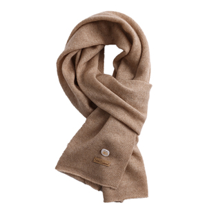 王牌Cashmere!基础款100%山羊绒围巾冬季女2025新款纯色百搭围脖