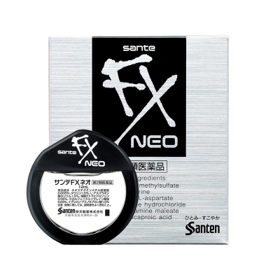 日本直邮Santen参天FX眼药水金装清凉型消炎缓解眼疲劳去红血丝