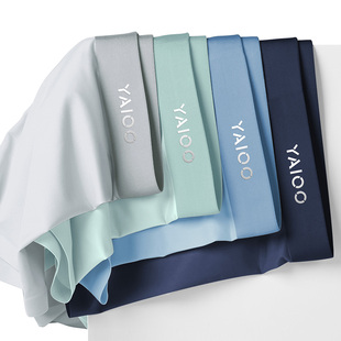 雅鹿男士内裤冰丝平角短裤头无痕抗菌纯棉裆四角裤衩男生2025新款