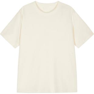 【周迅同款】LESS春软糯蓬松毛圈纯色百搭宽松短袖T恤2O2113320