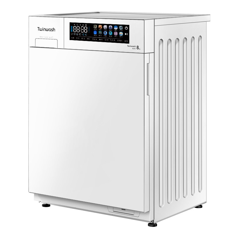 【新品超薄彩屏】Twinwash町渥8kg滚筒洗衣机全自动变频T08W Pro