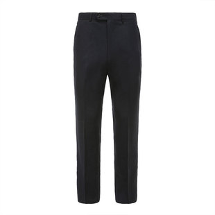 兴业银行行服正装西裤新款职业装男士藏青色条纹长裤品质免烫裤子